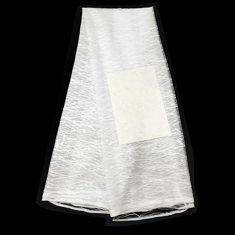 Stripe Wave Cutwork Nylon Lace Fabric for Bridal Wholesale Supplier 10
